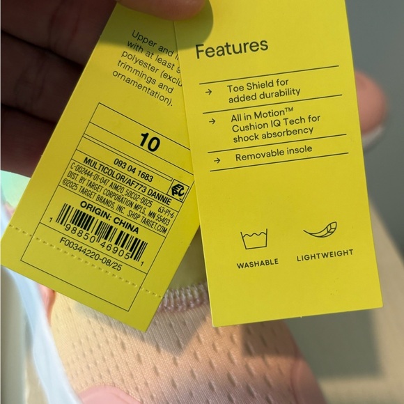 All in Motion Toddler Girls Dannie Slip-On Performance Sneakers Shoes Size 10T - Picture 6 of 6